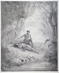 Adam und Eva, aus Buch V von 
